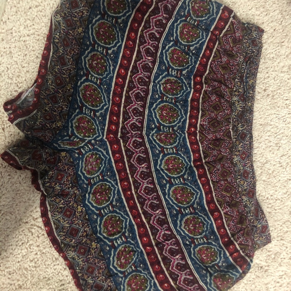 Flowy boho relaxed shorts